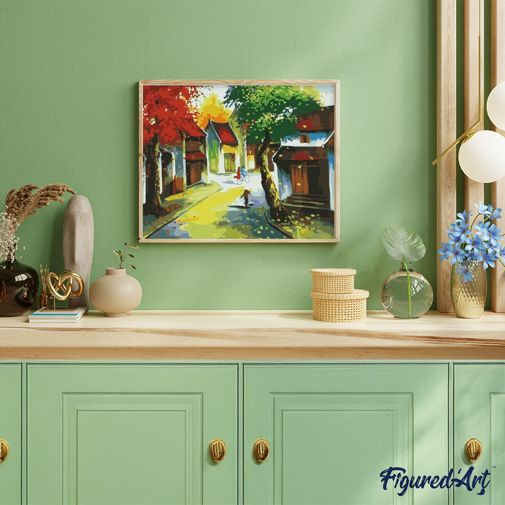 paint by numbers | Autumn Leaves | easy landscapes | FiguredArt