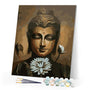 paint by numbers | Face of Buddha and Lotus Flower | beginners easy portrait religion | FiguredArt