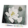 paint by numbers | White Lotus | easy flowers | FiguredArt