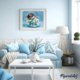 paint by numbers | Flowerpot Cat | advanced animals cats | FiguredArt