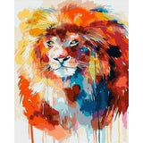 paint by numbers | Flamboyant Lion | animals intermediate lions | FiguredArt