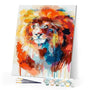 paint by numbers | Flamboyant Lion | animals intermediate lions | FiguredArt