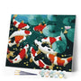 paint by numbers | Koi carps in the pond | animals easy fish | FiguredArt