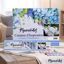 Load image into Gallery viewer, paint by numbers | White Flowers Portrait | easy flowers | FiguredArt