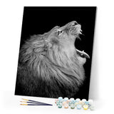 paint by numbers | Lion Profile | advanced animals lions | FiguredArt