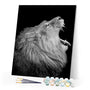paint by numbers | Lion Profile | advanced animals lions | FiguredArt