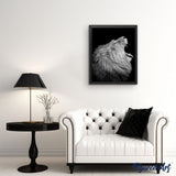paint by numbers | Lion Profile | advanced animals lions | FiguredArt