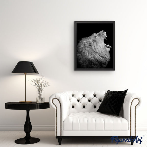 paint by numbers | Lion Profile | advanced animals lions | FiguredArt
