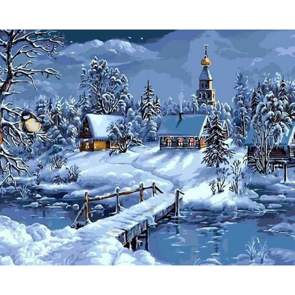 paint by numbers | Winter landscape | intermediate landscapes | FiguredArt