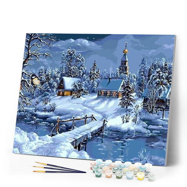 paint by numbers | Winter landscape | intermediate landscapes | FiguredArt