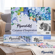 Load image into Gallery viewer, paint by numbers | Yak attacking | advanced animals bison and yaks | FiguredArt