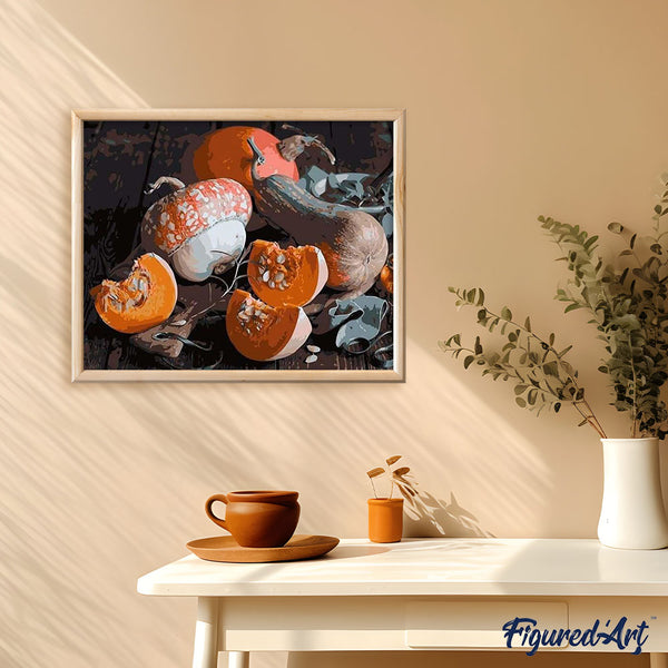 paint by numbers | Pumpkin | easy kitchen | FiguredArt