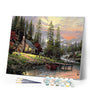 paint by numbers | Mountain Lodge | advanced landscapes | FiguredArt