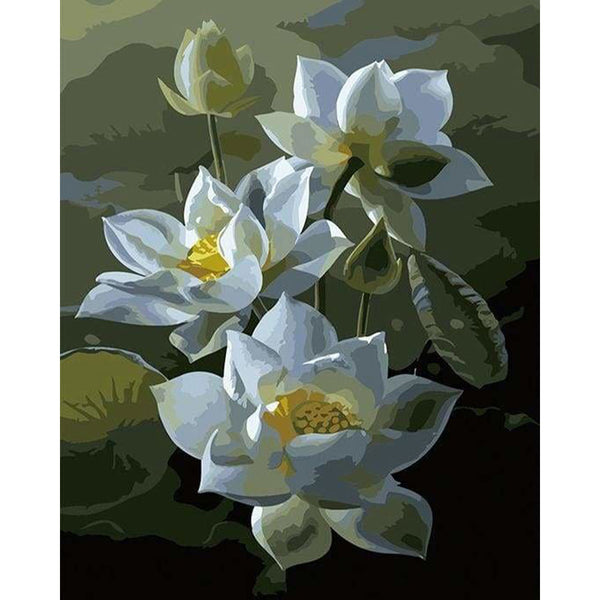 paint by numbers | Lotus Blooming | easy flowers | FiguredArt