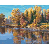 paint by numbers | River in France | intermediate landscapes | FiguredArt