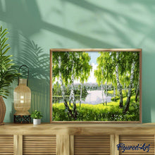 Load image into Gallery viewer, paint by numbers | Trees near the River | advanced landscapes | FiguredArt