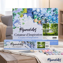 Load image into Gallery viewer, paint by numbers | Trees near the River | advanced landscapes | FiguredArt