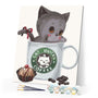 paint by numbers | Cat Bucks | animals beginners cats easy kitchen | FiguredArt