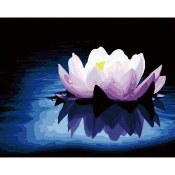 paint by numbers | Silence on Lotus Flower | beginners easy flowers | FiguredArt