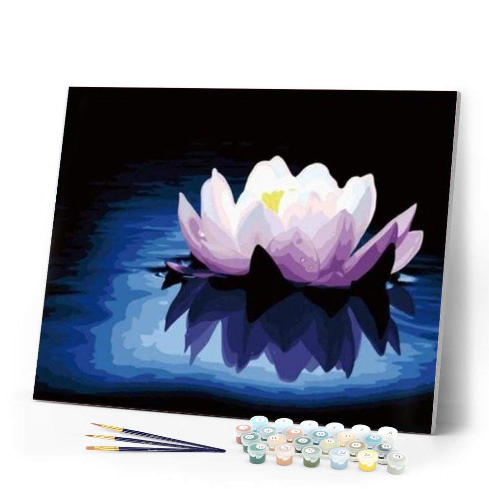 paint by numbers | Silence on Lotus Flower | beginners easy flowers | FiguredArt