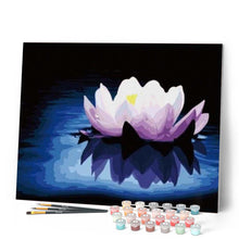 Load image into Gallery viewer, paint by numbers | Silence on Lotus Flower | beginners easy flowers | FiguredArt