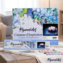 Load image into Gallery viewer, paint by numbers | Silence on Lotus Flower | beginners easy flowers | FiguredArt