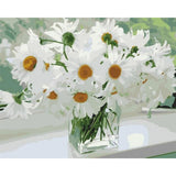 paint by numbers | White Flowers for Hope | easy flowers | FiguredArt