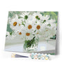 paint by numbers | White Flowers for Hope | easy flowers | FiguredArt