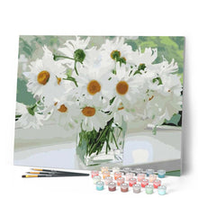 Load image into Gallery viewer, paint by numbers | White Flowers for Hope | easy flowers | FiguredArt