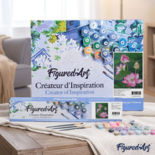 Load image into Gallery viewer, paint by numbers | Lotus Pond | easy flowers | FiguredArt