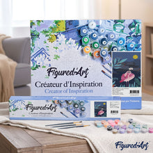 Load image into Gallery viewer, paint by numbers | Flamingo at Night | animals birds easy flamingos flowers | FiguredArt