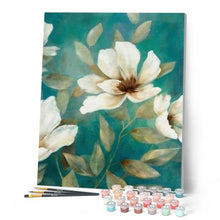 Load image into Gallery viewer, paint by numbers | White Flower 1 | advanced flowers | FiguredArt