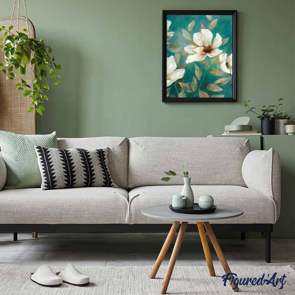 paint by numbers | White Flower 1 | advanced flowers | FiguredArt