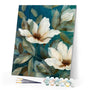 paint by numbers | White Flower 2 | advanced flowers | FiguredArt
