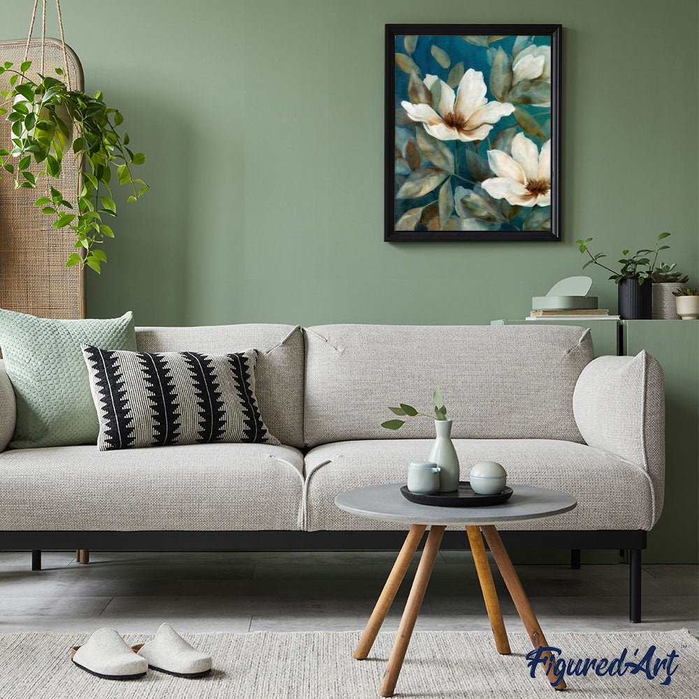 paint by numbers | White Flower 2 | advanced flowers | FiguredArt