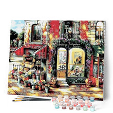 Load image into Gallery viewer, paint by numbers | Paris Florist | cities intermediate vintage | FiguredArt