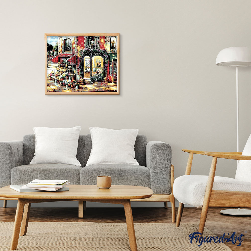 paint by numbers | Paris Florist | cities intermediate vintage | FiguredArt