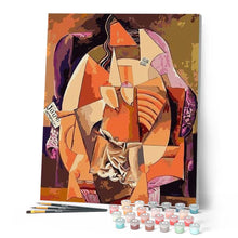 Load image into Gallery viewer, paint by numbers | Abstract Kiss | famous paintings intermediate romance | FiguredArt