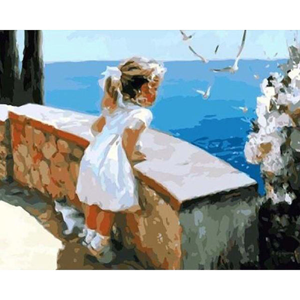 paint by numbers | Summer Girl | easy landscapes | FiguredArt