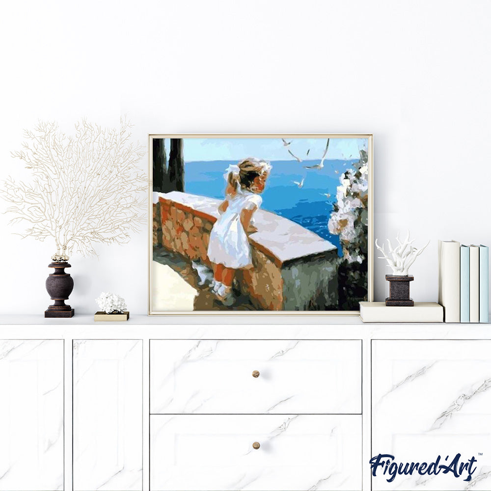 paint by numbers | Summer Girl | easy landscapes | FiguredArt