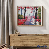 paint by numbers | Walk In The Red Forest | easy landscapes | FiguredArt