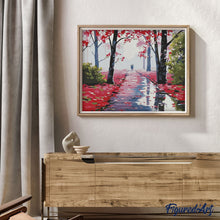 Load image into Gallery viewer, paint by numbers | Walk In The Red Forest | easy landscapes | FiguredArt