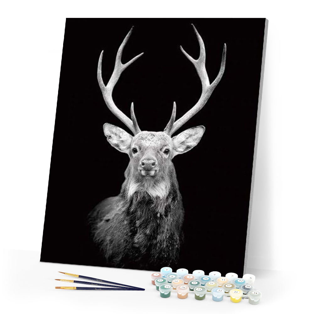 paint by numbers | Deer Retro | advanced animals deer | FiguredArt