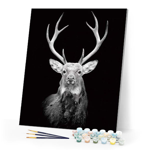paint by numbers | Deer Retro | advanced animals deer | FiguredArt