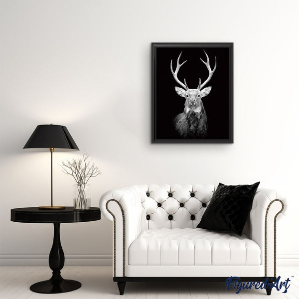 paint by numbers | Deer Retro | advanced animals deer | FiguredArt