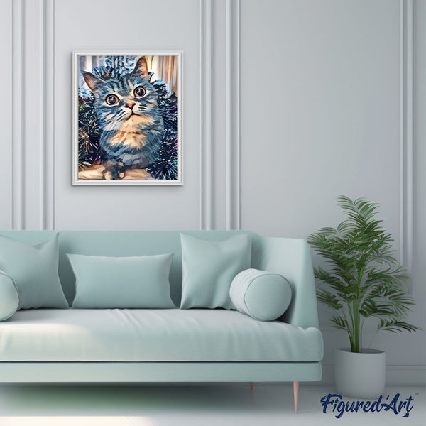 paint by numbers | Cat in Style | animals cats intermediate | FiguredArt