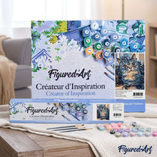 Load image into Gallery viewer, paint by numbers | Cat in Style | animals cats intermediate | FiguredArt