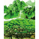 paint by numbers | Green Village | advanced landscapes | FiguredArt