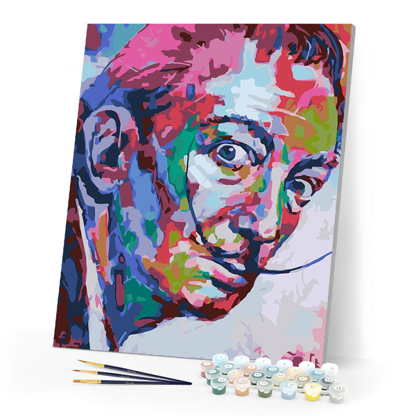 paint by numbers | Dali | advanced Pop Art portrait | FiguredArt