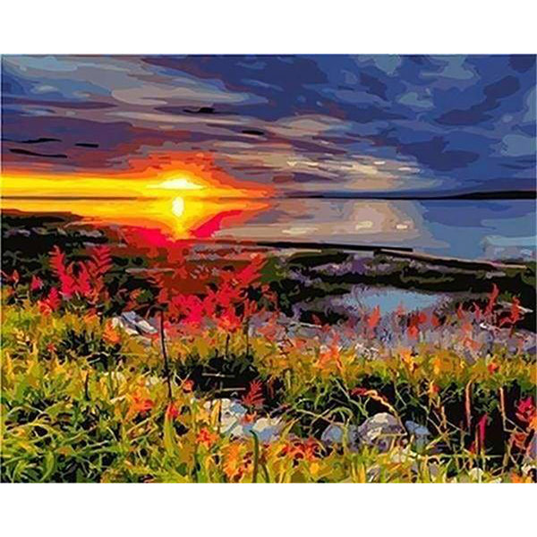 paint by numbers | Sunset near the Coast | advanced landscapes | FiguredArt